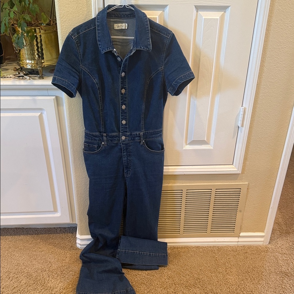 Women Blue Denim Jumpsuit